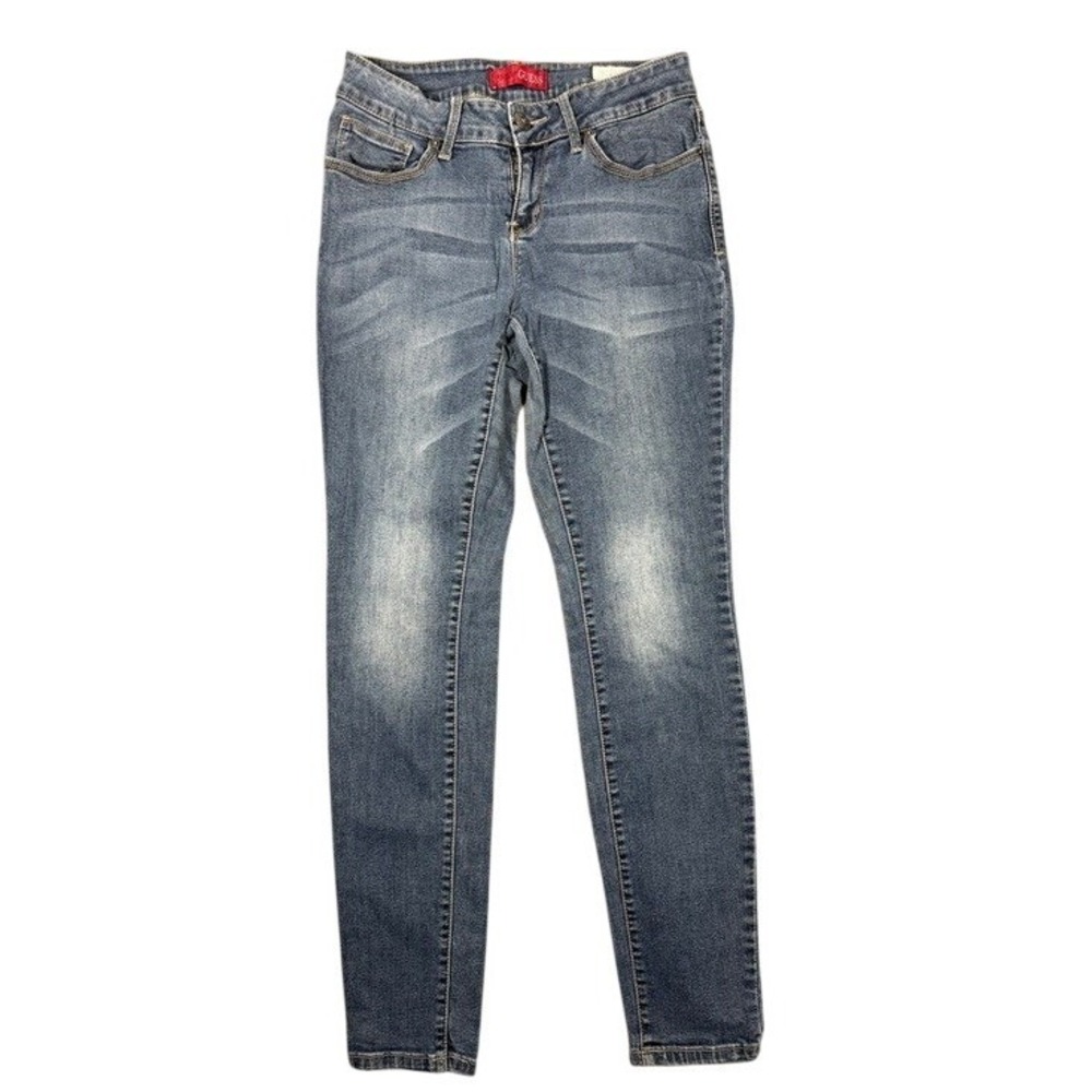 Guess Womens Skinny Jeans Medium Wash Blue Stretch Denim QB1123D0JY0 Size 28